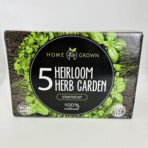 Brand New Indoor Herb Starter Kit Basil Cilantro Chives Mint & Italian Parsley